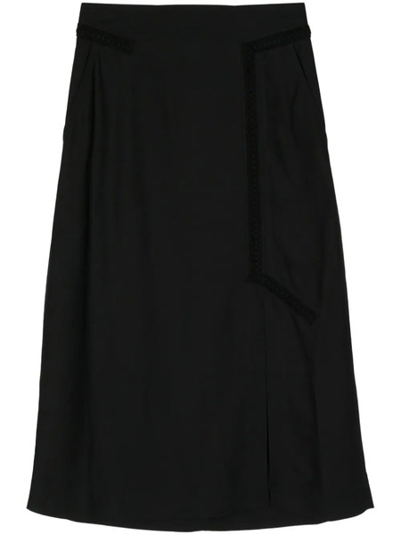  Shiatzy Chen Panelled Midi Skirt - Black 