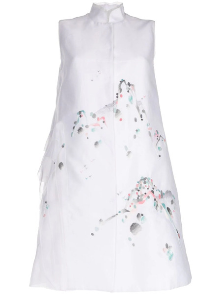  Shiatzy Chen Renascent Collection Organza-panels Coat - White 