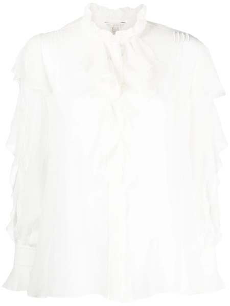  Shiatzy Chen See-through Silk Shirt - White 