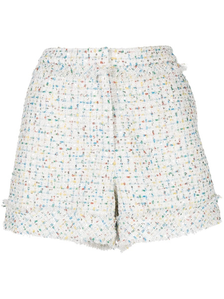  Shiatzy Chen Tweed Mini Shorts - White 
