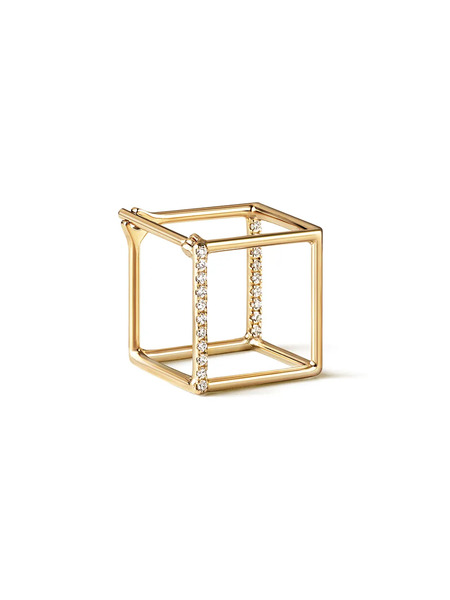 Shihara Diamond Square Earring 10 (01) - Metallic 