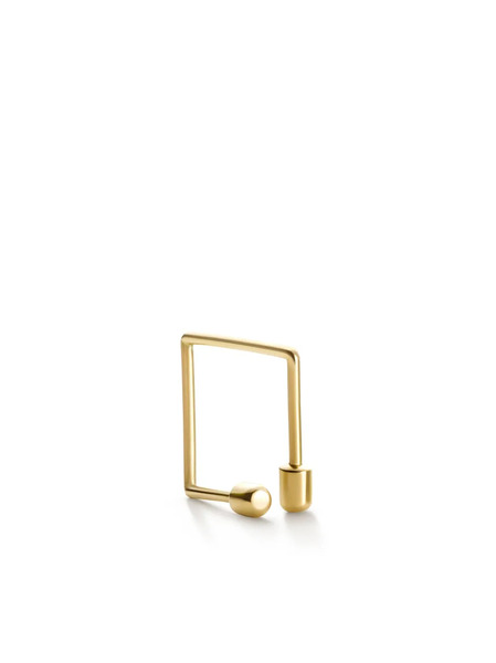  Shihara 18kt Yellow Gold Twist Square 01 Earring 