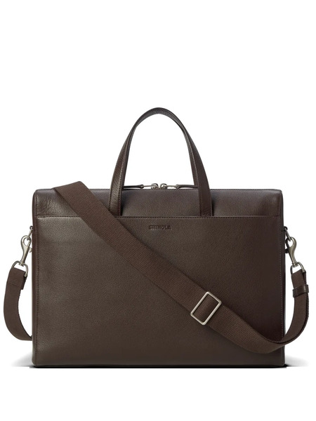  Shinola Canfield Leather Briefcase - Brown 
