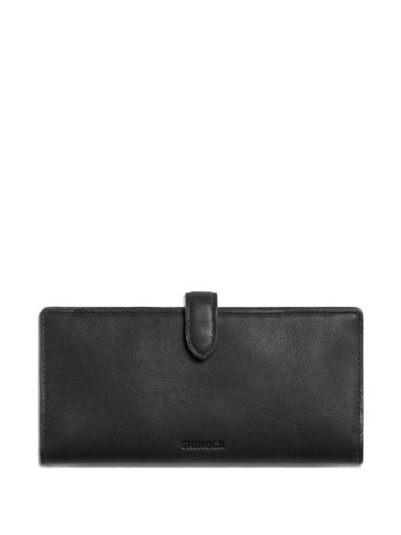  Shinola Continental Snap Leather Wallet - Black 