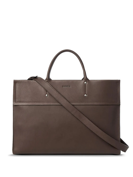  Shinola Leather Laptop Bag - Brown 