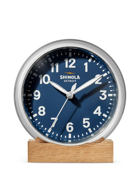  Shinola 6 Runwell Desk Clock - Blue 