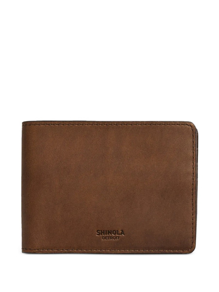  Shinola Slim Bifold Wallet - Brown 
