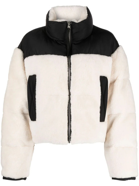  Shoreditch Ski Club Maya Shearling Puffer Jacket - White 