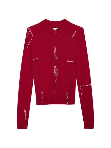  Shushu/tong Crew-neck Cardigan - Red 
