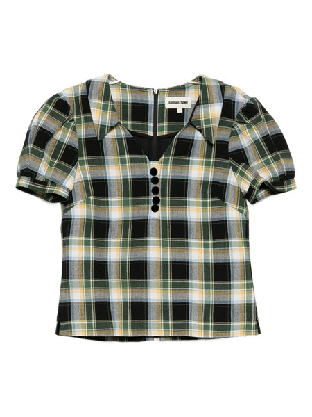  Shushu/tong Plaid Blouse - Black 