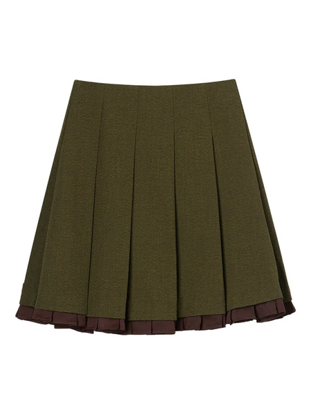  Shushu/tong Pleated Mini Skirt - Green 