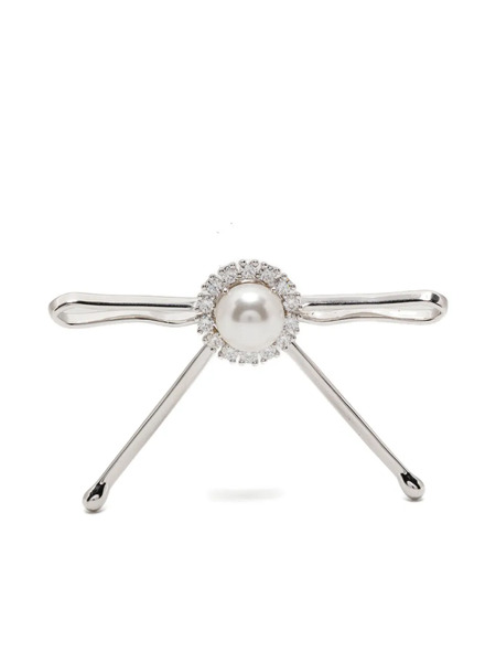  Shushu/tong Ribbon Earrings - Silver 