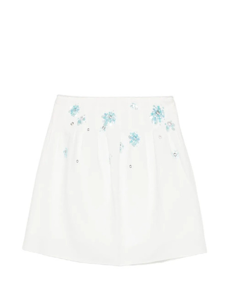  Shushu/tong Sequin-embellished Mini Skirt - White 