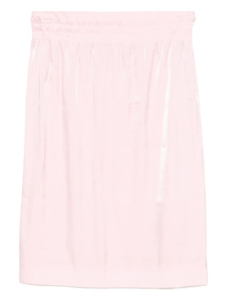  Shushu/tong Shirred-waist Skirt - Pink 