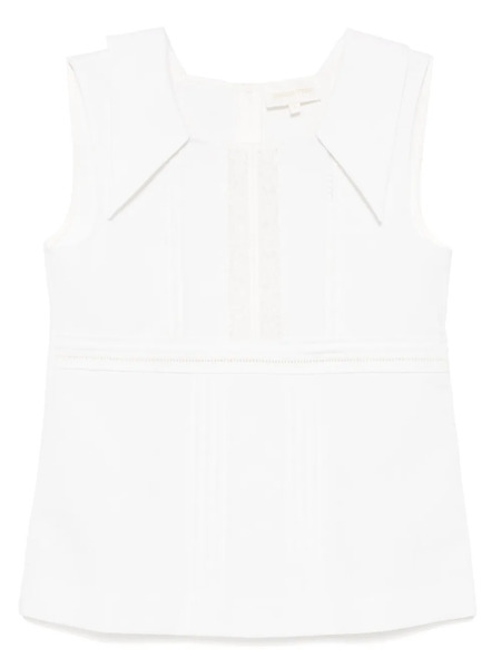  Shushu/tong Square-neck Top - White 