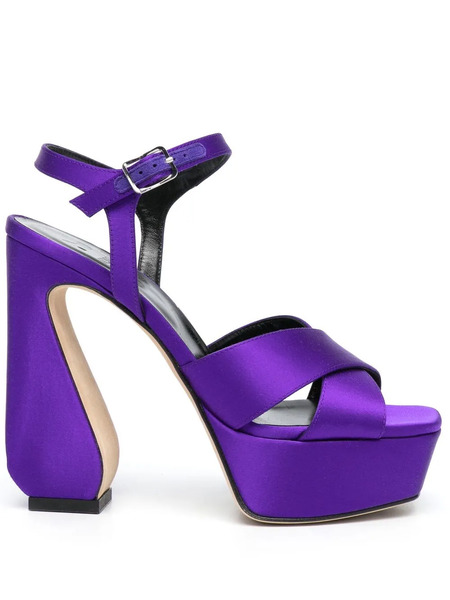  Si Rossi 140mm Buckle-fastening Sandals - Purple 