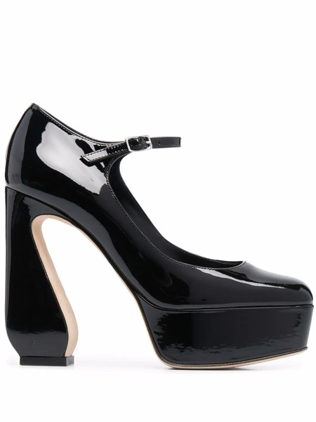  Si Rossi Si Rossi Platform Pumps - Black 