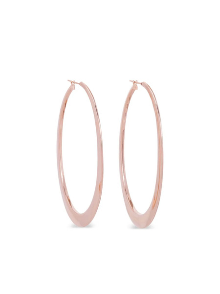  Sidney Garber 18k Rose Gold Crescent Hoop Earrings - Pink 