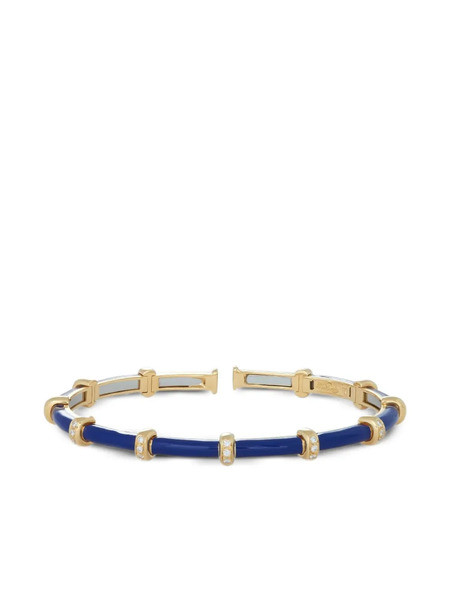  Sidney Garber 18k Yellow Gold Carly Diamond Bracelet 