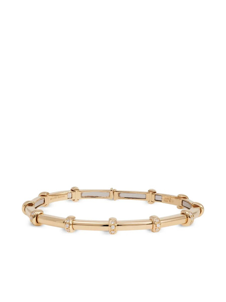  Sidney Garber 18k Yellow Gold Carly Diamond Bracelet 