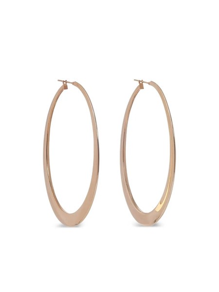  Sidney Garber Yellow Gold Crescent Oval Hoops 