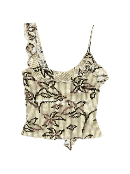  Siedres Arla Ruffled Floral Top - Neutrals 