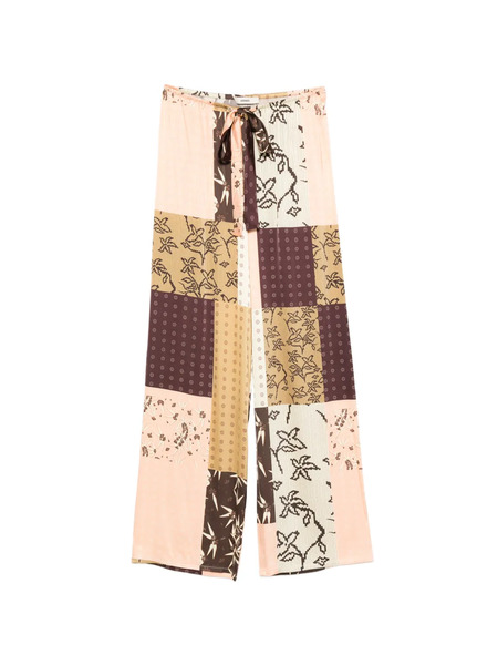 Siedres Manoce Floral-detail Trousers - Brown 