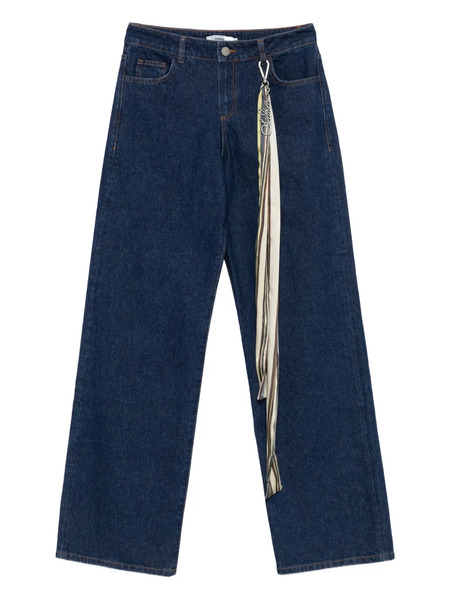  Siedres Odette Scarf-detail Jeans - Blue 