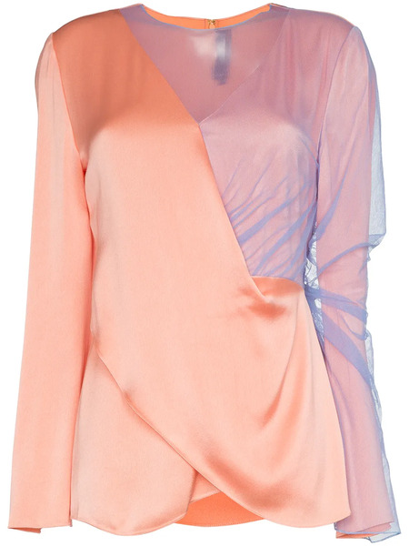  Sies Marjan Bari Asymmetric Tulle Top - Pink 