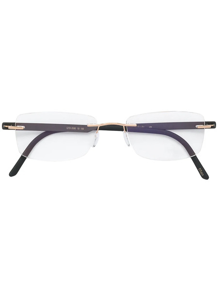  Silhouette Atelier Collection Gold Plated Glasses - Black 