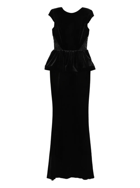  Silk Love & Lace Dominique Maxi Dress - Black 