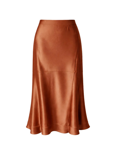  Silk95five Chamonix Side-pocket Midi Skirt - Brown 