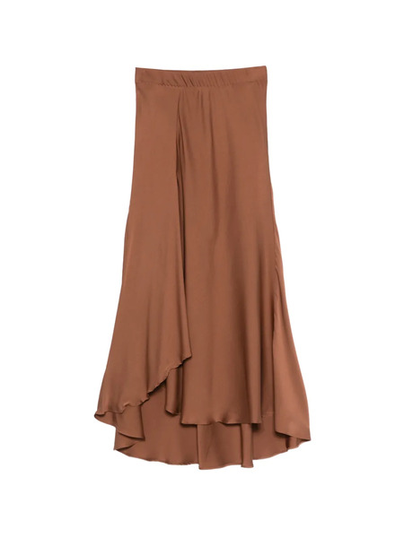  Silk95five Sirene Layered Midi Skirt - Brown 