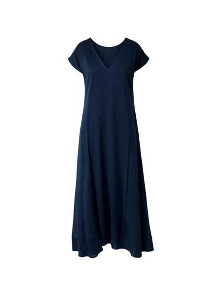  Silk95five V-neck Midi Dress - Blue 