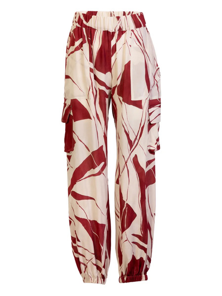 Silvia Tcherassi Abstract Jess Trousers - Neutrals 
