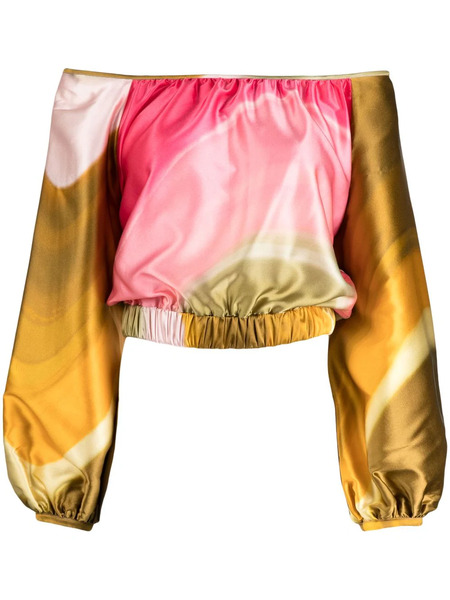  Silvia Tcherassi Dariella Off-shoulder Blouse - Pink 