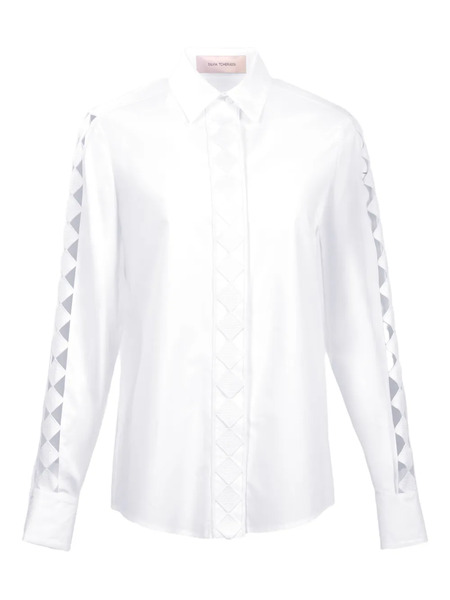  Silvia Tcherassi Idris Cut-out Shirt - White 