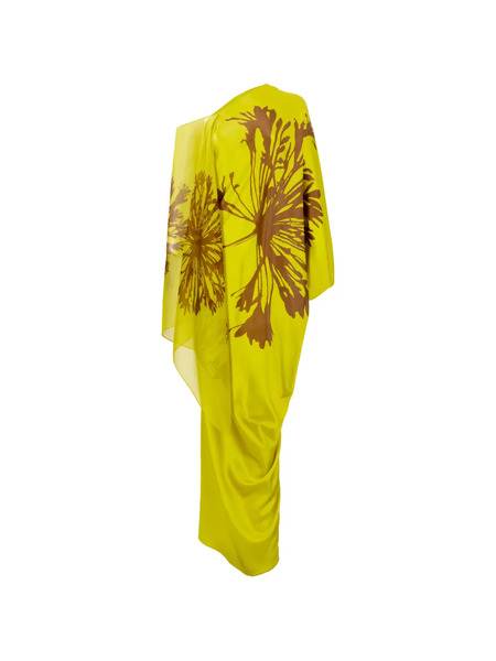  Silvia Tcherassi Jade Print Maxi Dress - Yellow 