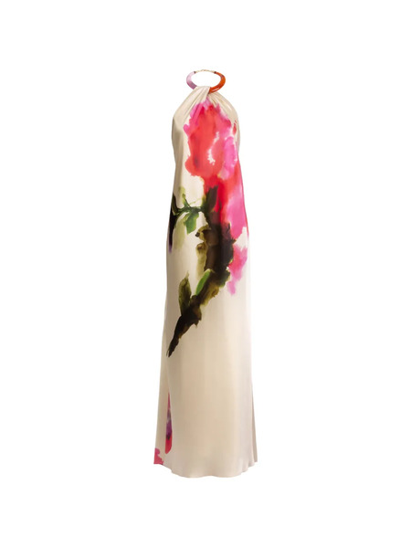  Silvia Tcherassi Jesse Floral Maxi Dress - Neutrals 