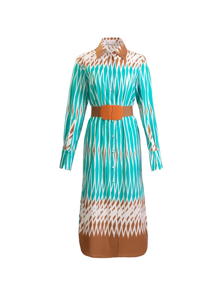  Silvia Tcherassi Ronzone Midi Dress - Blue 