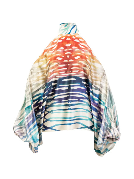  Silvia Tcherassi Safira Printed Blouse - Blue 