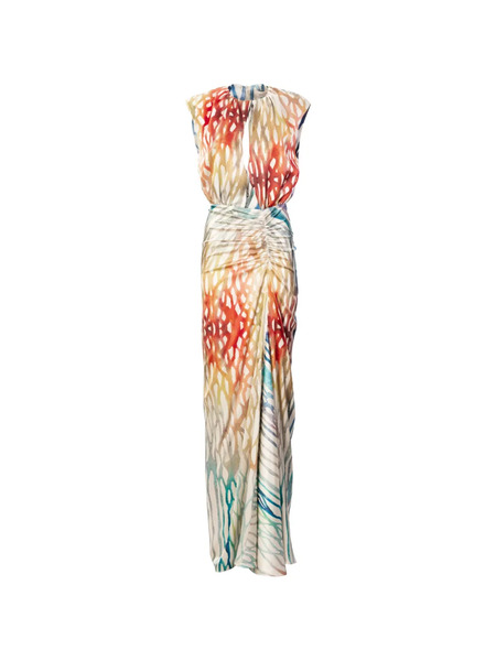  Silvia Tcherassi Samaira Printed Maxi Dress - Neutrals 