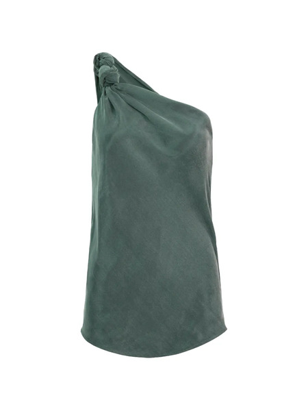  Silvia Tcherassi Yanet One-shoulder Blouse - Green 