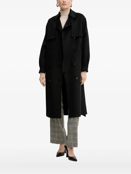  Silvian Heach Button Belted Coat - Black 