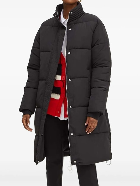  Silvian Heach Quilted High-neck Padded Coat - Black 