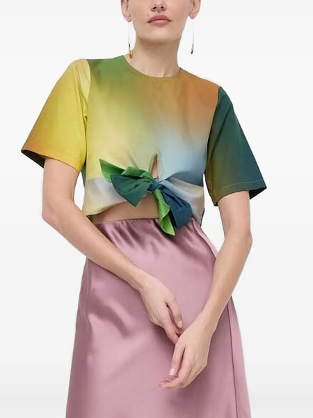  Silvian Heach Tie-front Top - Yellow 