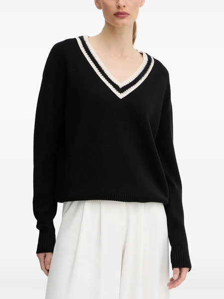  Silvian Heach V-neck Sweater - Black 