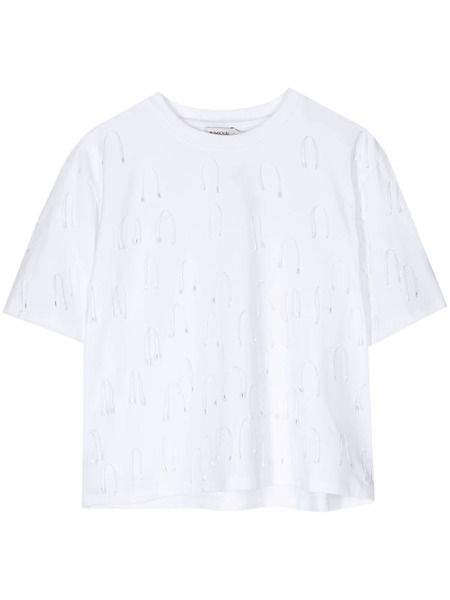  Simkhai Amaru String-embellished T-shirt - White 
