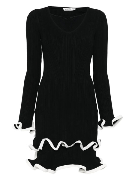  Simkhai Avalon Ruffled Mini Dress - Black 
