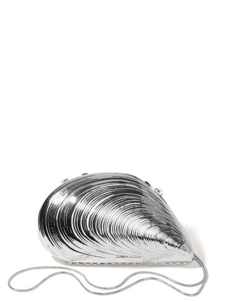  Simkhai Bridget Shell-shapped Clutch - Silver 